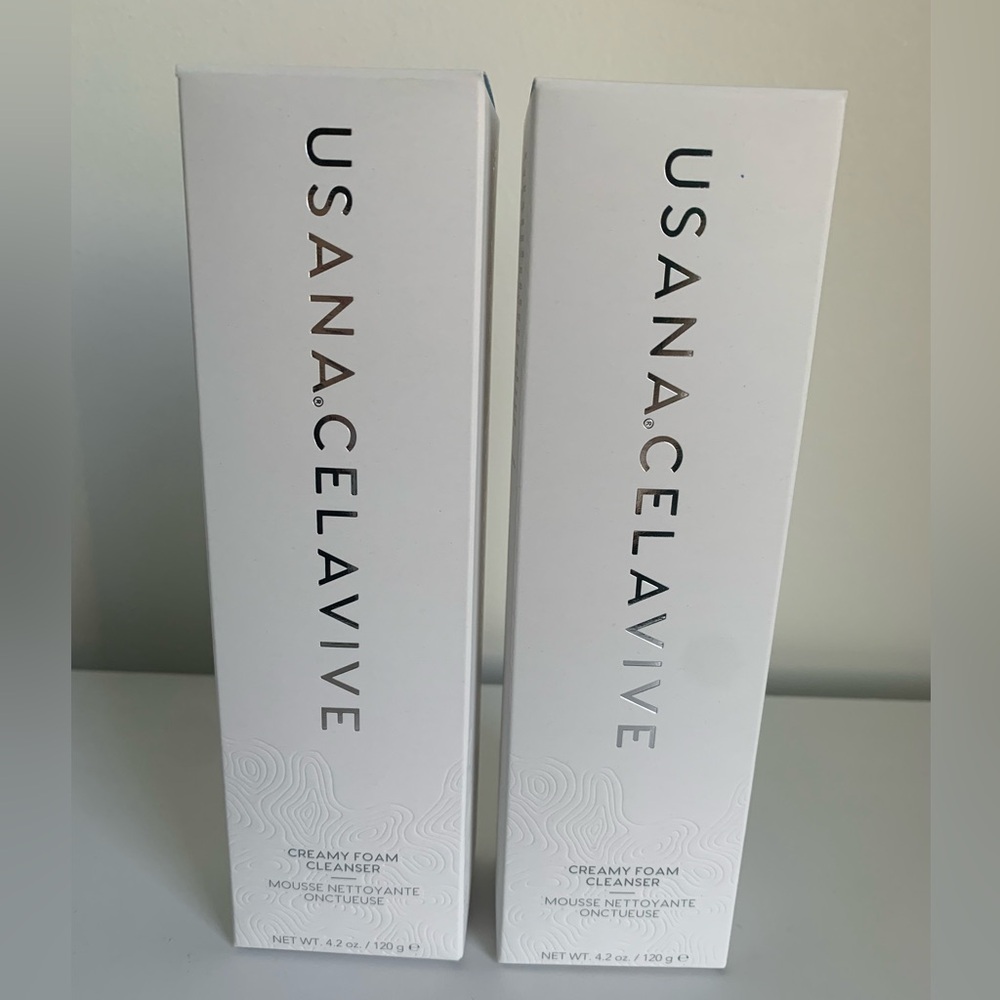 USANA Celavive Creamy Foam Cleanser Skincare x 2 4.2oz NEW Sealed